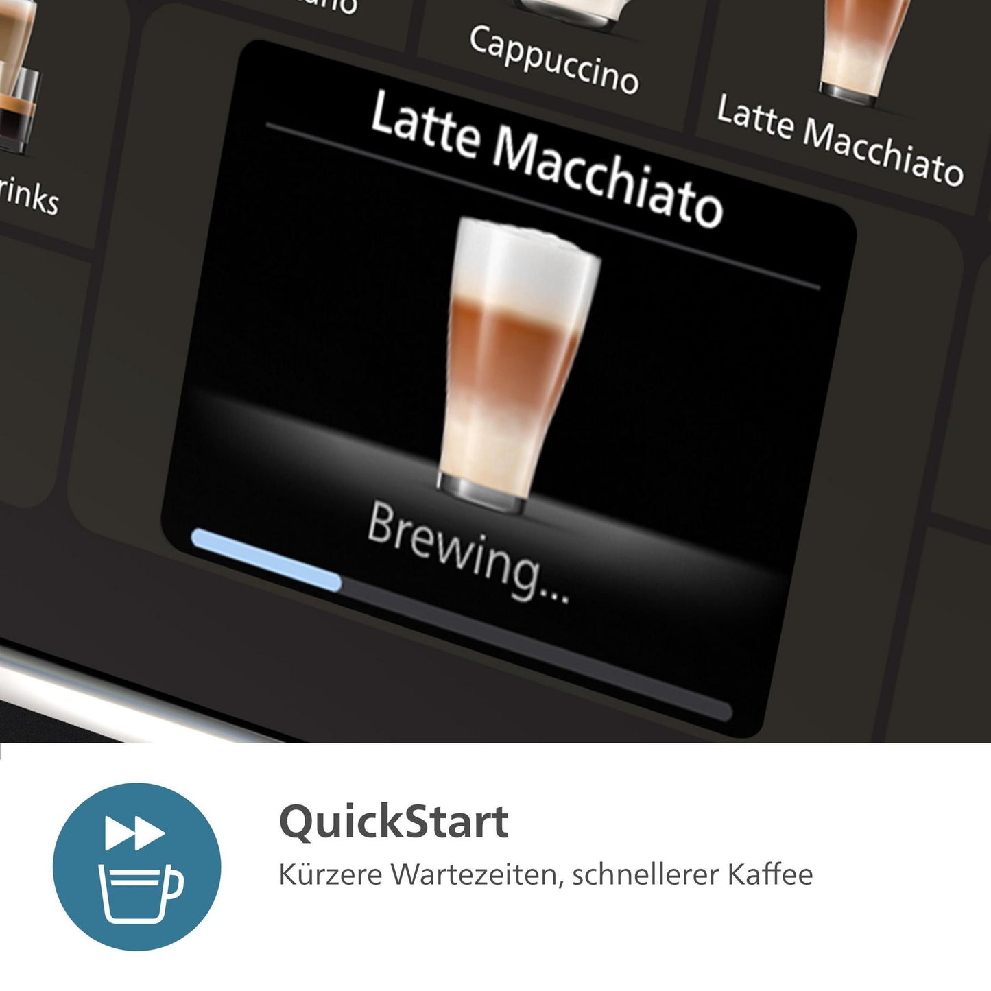 Kaffeevollautomat Serie 5500 EP5547/90 - 20 Kaffeespezialitäten, Mit LatteGo-Milchsystem,  SilentBrew Technologie, Schwarz verchromt